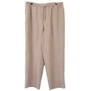 Avenue Silk & Linen PLUS Size 14/16 Baggy Drawstring Pants Pockets Travel Lounge
